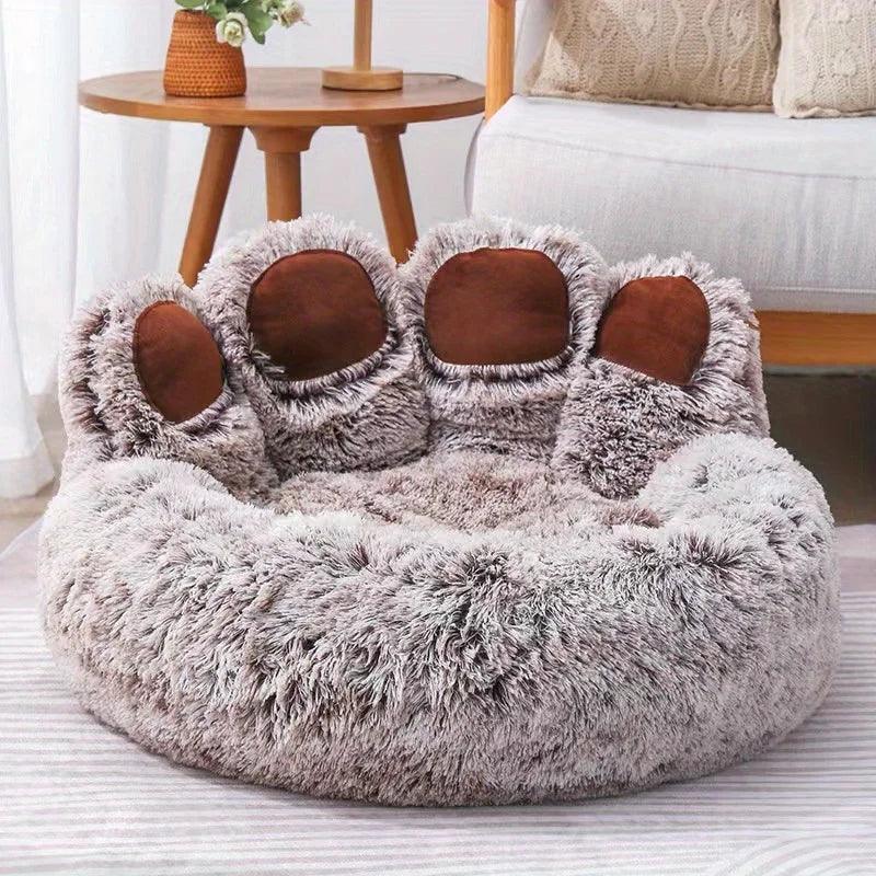 Dog Sofa Cute Bear Paw Shape Bed-KikiHomeCentre