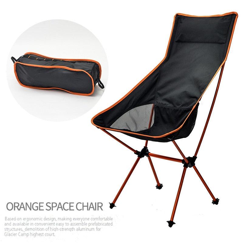 Detachable Portable Folding Moon Chair Outdoor Camping Chairs Beach Fishing Chair-KikiHomeCentre