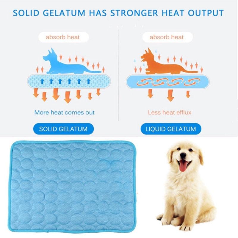 Pet Pad Summer Dog Mat Cooling Dog Ice Silk Pad Breathable Soft Pet Bed Pet Products-0-KikiHomeCentre