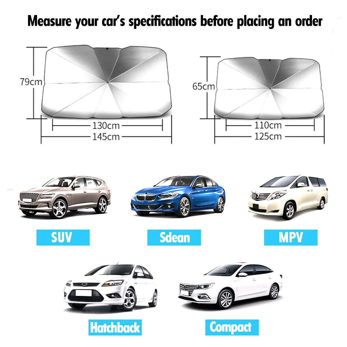 Car Sun Shade Summer Protector Parasol Auto Front Window-0-KikiHomeCentre