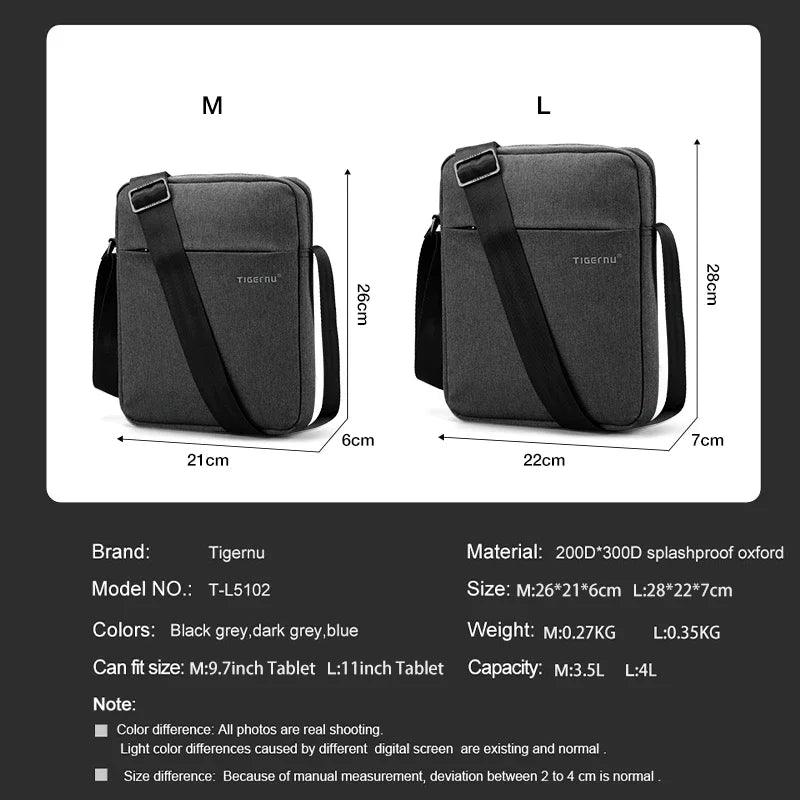 Lifetime Warranty New Men Messenger Bag High Quality Waterproof Shoulder Bag For Men Business Travel