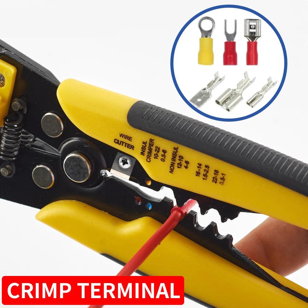 Self-Adjusting Wire Stripper,Cable Cutter Crimper-KikiHomeCentre