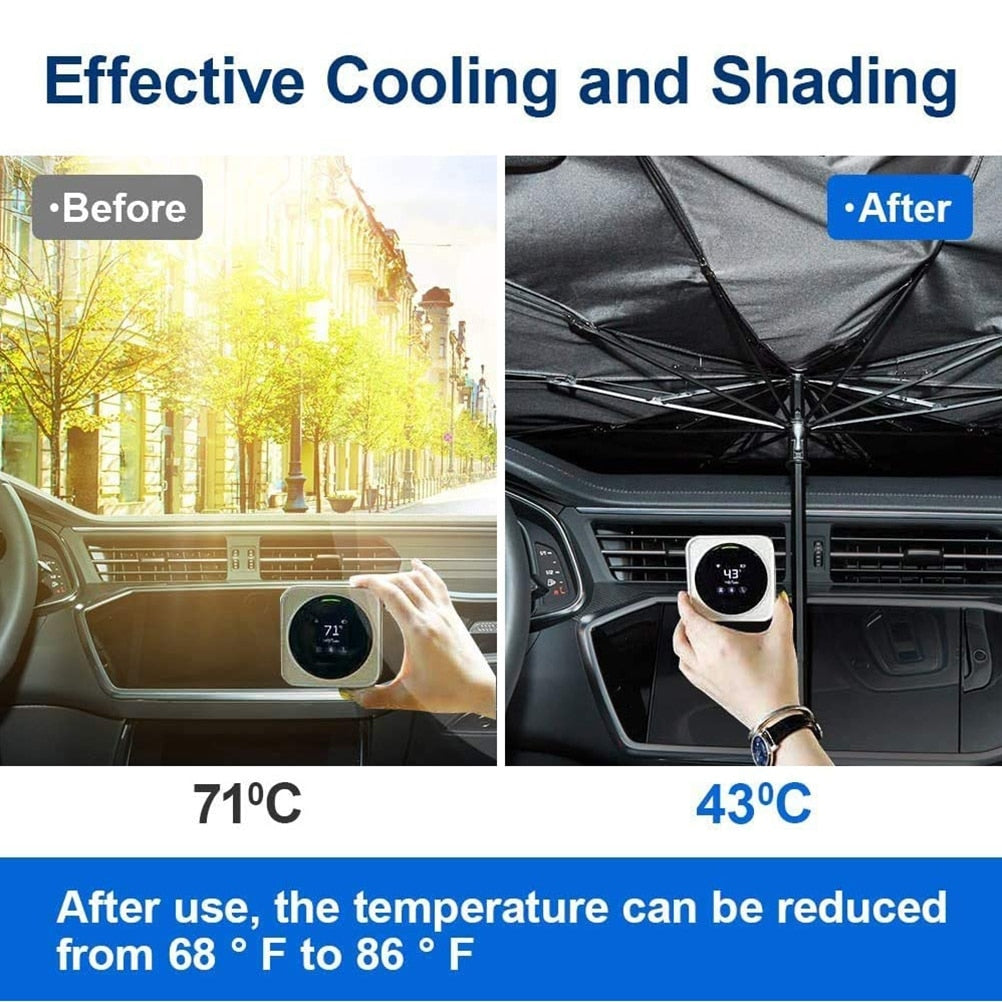 Car Sun Shade Summer Protector Parasol Auto Front Window-0-KikiHomeCentre