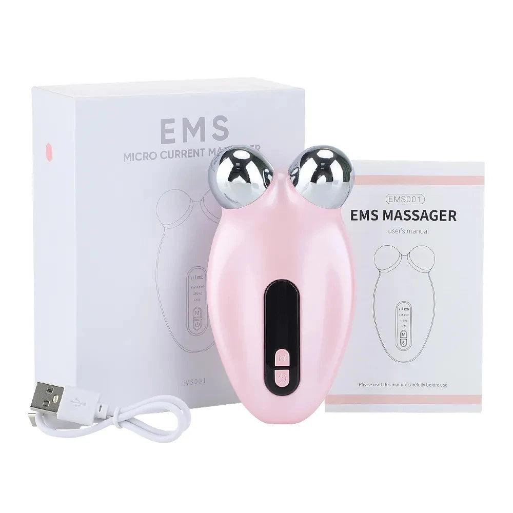 Facial Massager EMS Microcurrent Roller-KikiHomeCentre