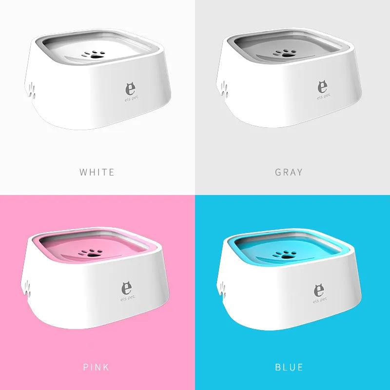 Dog Drinking Water Bowl Floating Non-Wetting Mouth Cat Bowl Without Spill Drinking Water Dispenser Plastic Anti-Over Dog Bowl-pets-KikiHomeCentre