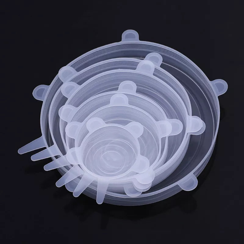 6Pcs Silicone Stretch Lid Food Packaging Bowl-KikiHomeCentre
