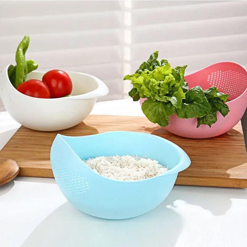 Kitchen Rice Sieve Plastic Colander-KikiHomeCentre