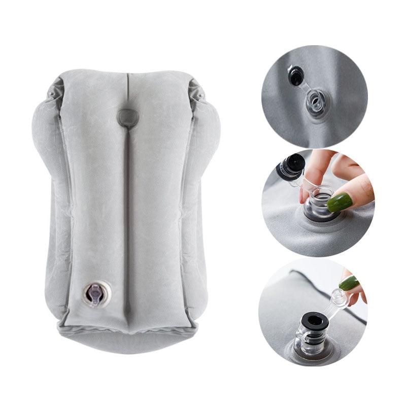 Inflatable Air Cushion Travel Pillow Headrest-KikiHomeCentre