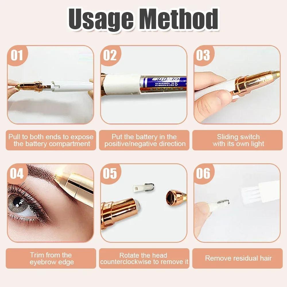 Electric Eyebrow Trimmer-KikiHomeCentre