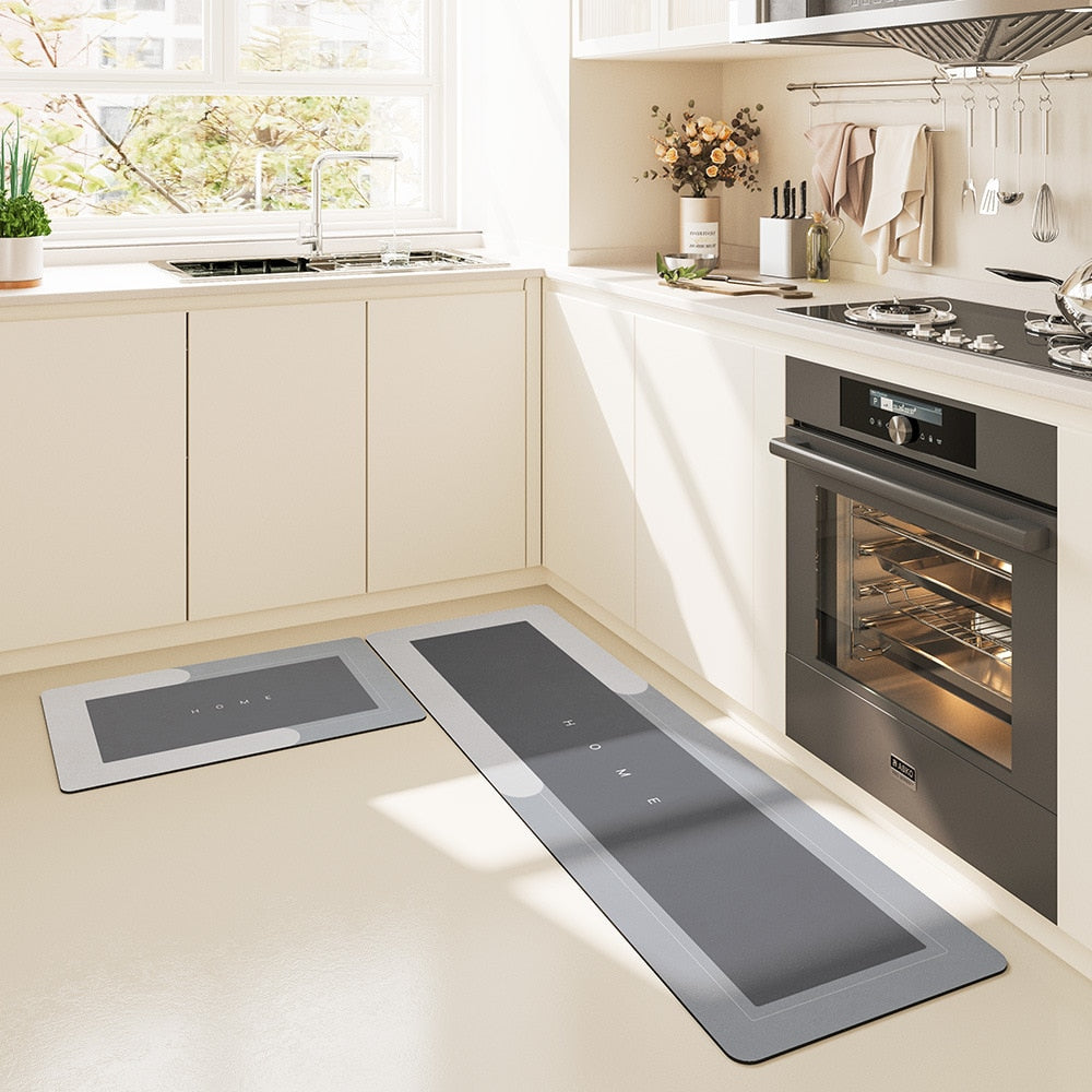 Kitchen Absorbent Mat Non-Skid Waterproof Wipeable Comfort-KikiHomeCentre