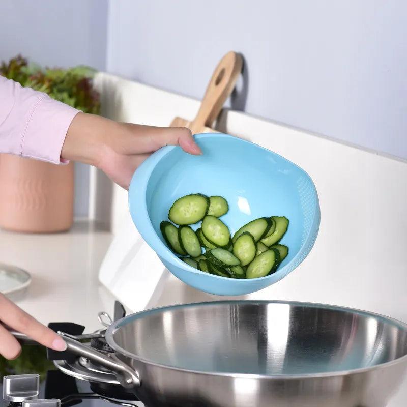 Kitchen Rice Sieve Plastic Colander-KikiHomeCentre