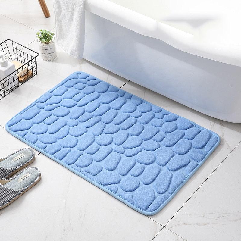 Non-slip Carpets Bathroom Bath In Wash Basin Bathtub Side Floor Rug Shower Room Doormat Memory Foam-KikiHomeCentre