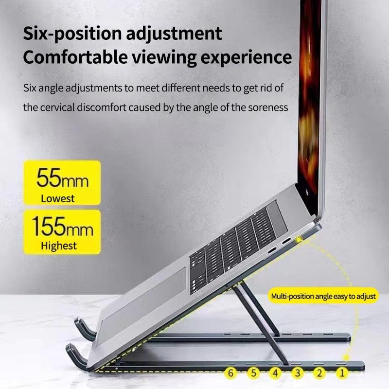 Laptop Stand Folding Lifting Computer Stand Desktop Convenient Cooling Base Bracket-0-KikiHomeCentre