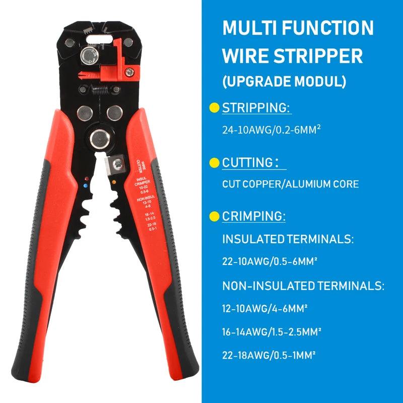 Self-Adjusting Wire Stripper,Cable Cutter Crimper-KikiHomeCentre