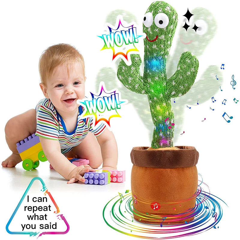 Rechargeable Dancer Cactus Glowing Baby Toy-KikiHomeCentre