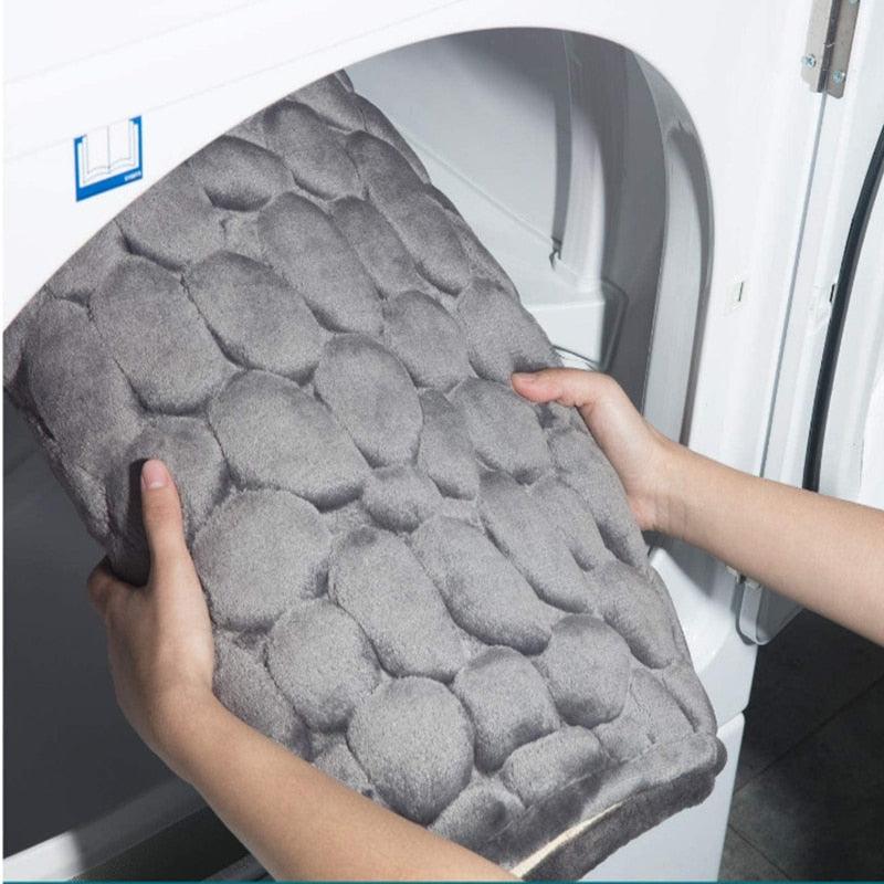 Non-slip Carpets Bathroom Bath In Wash Basin Bathtub Side Floor Rug Shower Room Doormat Memory Foam-KikiHomeCentre