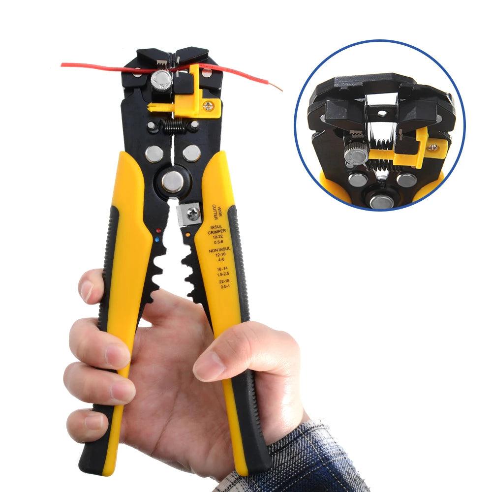 Self-Adjusting Wire Stripper,Cable Cutter Crimper-KikiHomeCentre