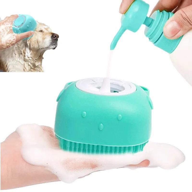 Pet Soft Silicone Massage Bathing Brush-KikiHomeCentre