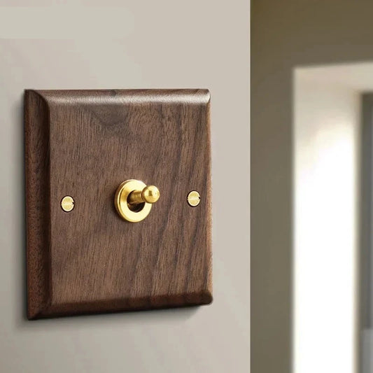 Wooden Switch Panel-KikiHomeCentre