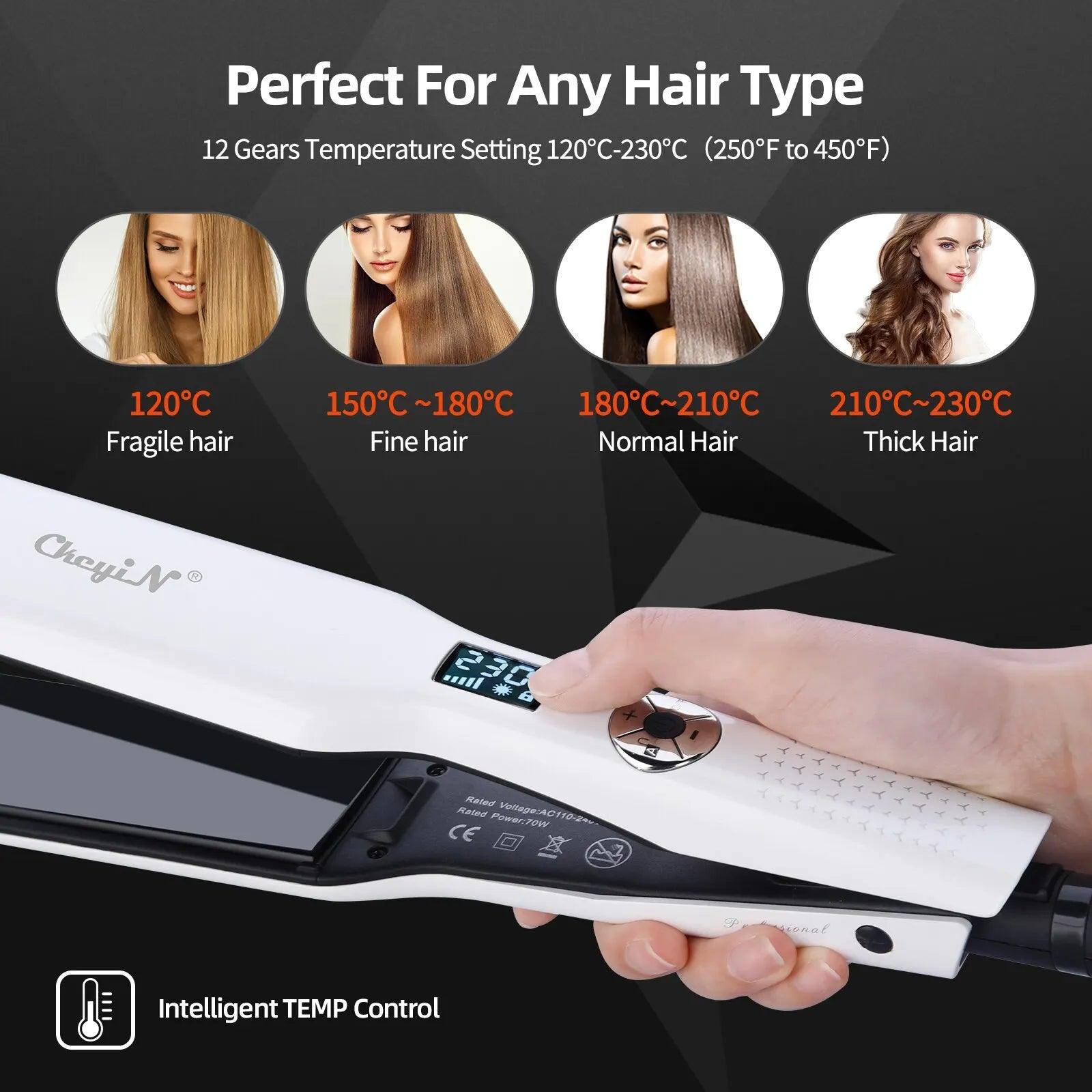 LCD Hair Straightener-Women-KikiHomeCentre