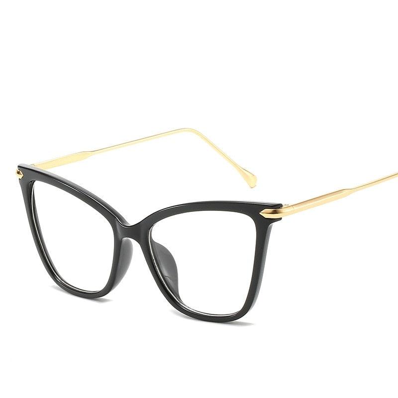 Ladies Retro Cat Eye Anti Blue Light Computer Glasses Reading And Playing Games To Protect Eyes-KikiHomeCentre