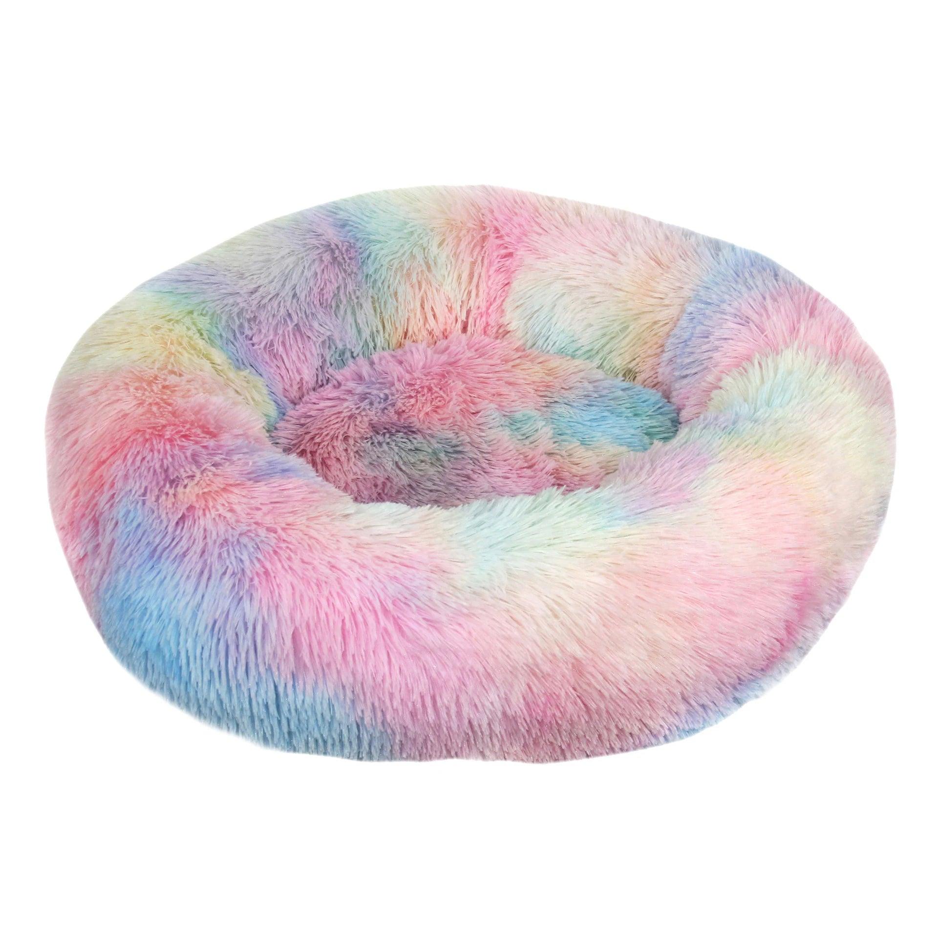 Pet Dog Comfortable Donut Cuddler Round Bed-KikiHomeCentre