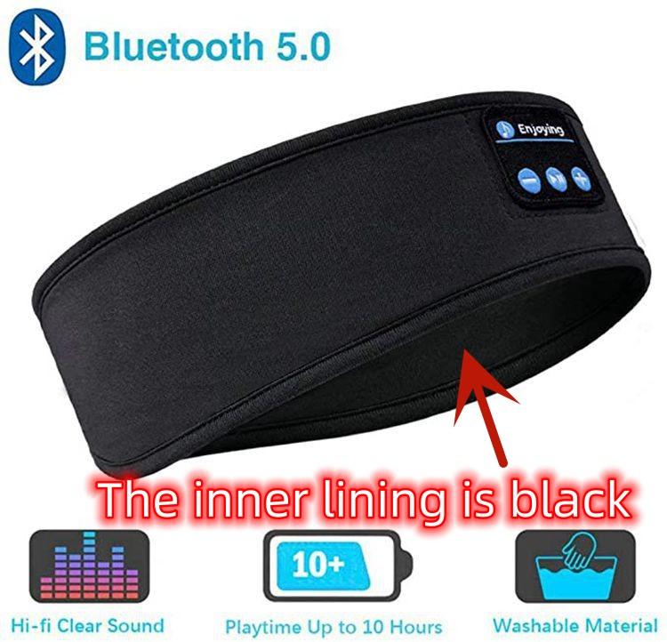 Wireless Bluetooth Sleeping Headphones Headband Thin Soft Elastic Comfortable Music Ear Phones Eye Mask For Side Sleeper Sports-0-KikiHomeCentre