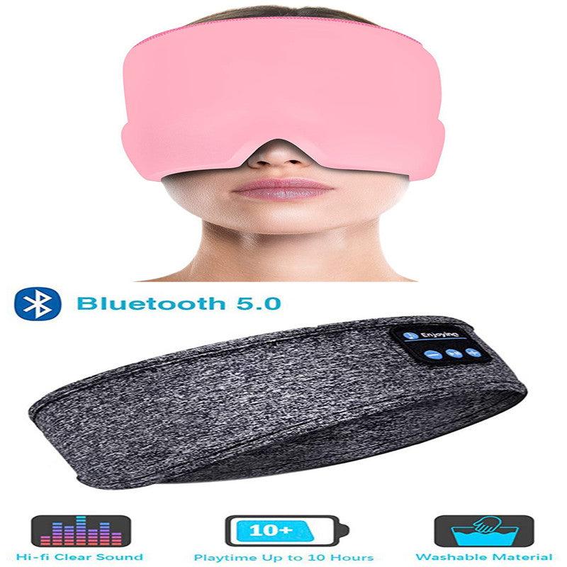 Wireless Bluetooth Sleeping Headphones Headband Thin Soft Elastic Comfortable Music Ear Phones Eye Mask For Side Sleeper Sports-0-KikiHomeCentre