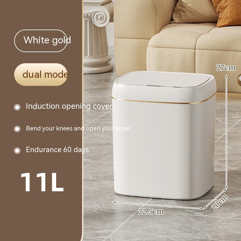 Smart Trash Can With Lid For Bedroom And Living Room Kitchen Storage Box Trash Can-0-KikiHomeCentre