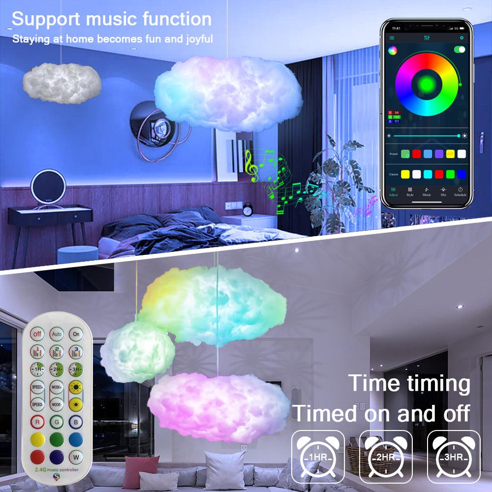 Cloud USB LED Light with Music Sync-Home-KikiHomeCentre