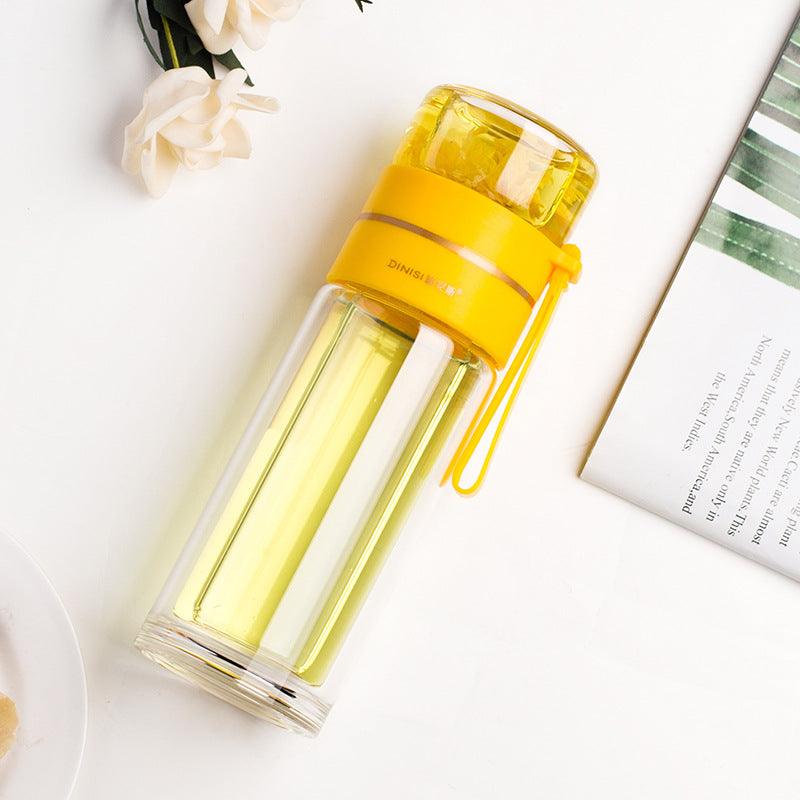 Glass Water Bottle with Tea Infuser-0-KikiHomeCentre