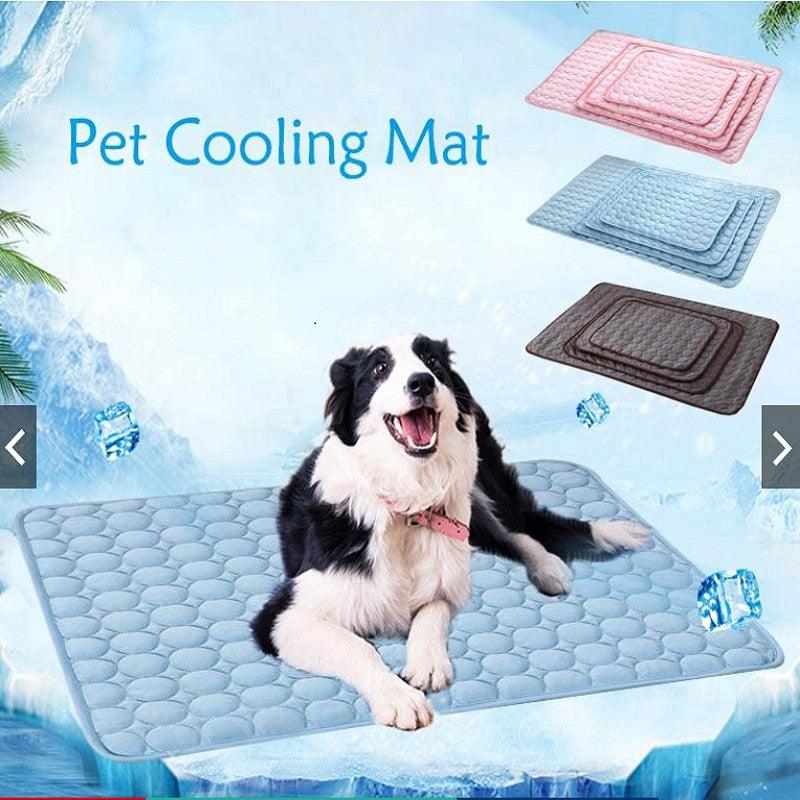 Pet Pad Summer Dog Mat Cooling Dog Ice Silk Pad Breathable Soft Pet Bed Pet Products-0-KikiHomeCentre